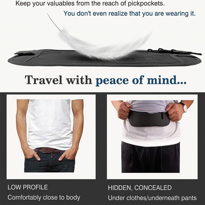Running Waist Belt – Slim Hidden Travel