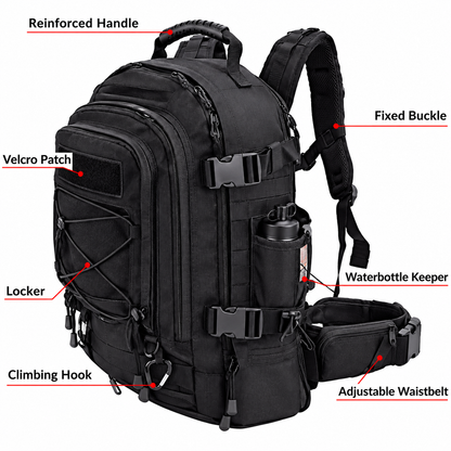 Expandable Backpack 40–65L –  Unisex