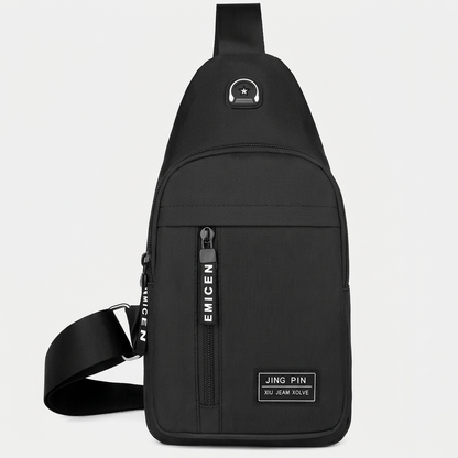 Sling Bag with Earphone Port Waterproof Stylish Crossbody Bag