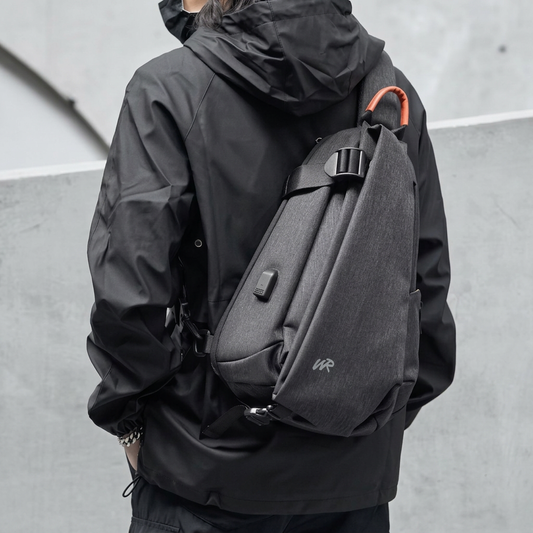 Large Multi-Pocket Sling Bag Waterproof Crossbody Backpack for Hiking, Cycling & Travel
