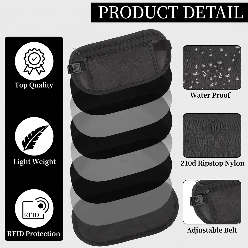 Running Waist Belt – Slim Hidden Travel