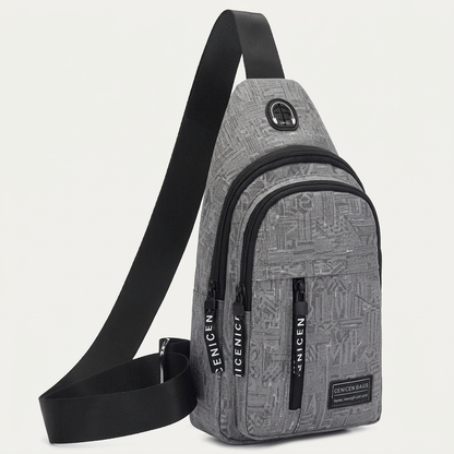 Sling Bag with Earphone Port Waterproof Stylish Crossbody Bag