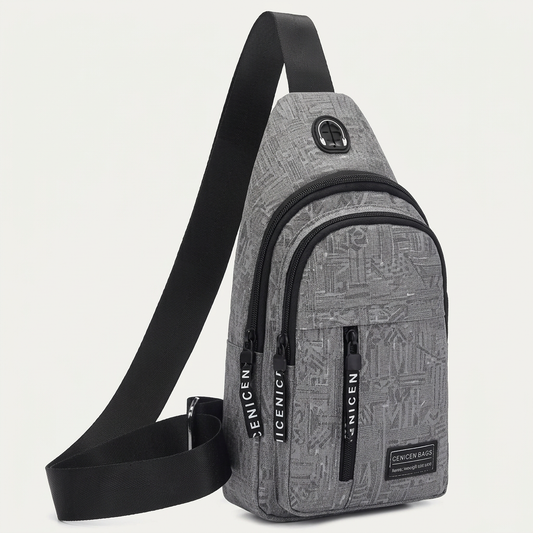 Sling Bag with Earphone Port Waterproof Stylish Crossbody Bag