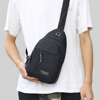 Sling Bag with Earphone Port Waterproof Stylish Crossbody Bag